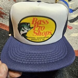 Bass Pro Snap Back Trucker Hat Royal Blue